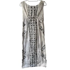 Bhulabhai & Sons Tribal Patterned Maxi Dress Size S M Boho Beach Resortwear